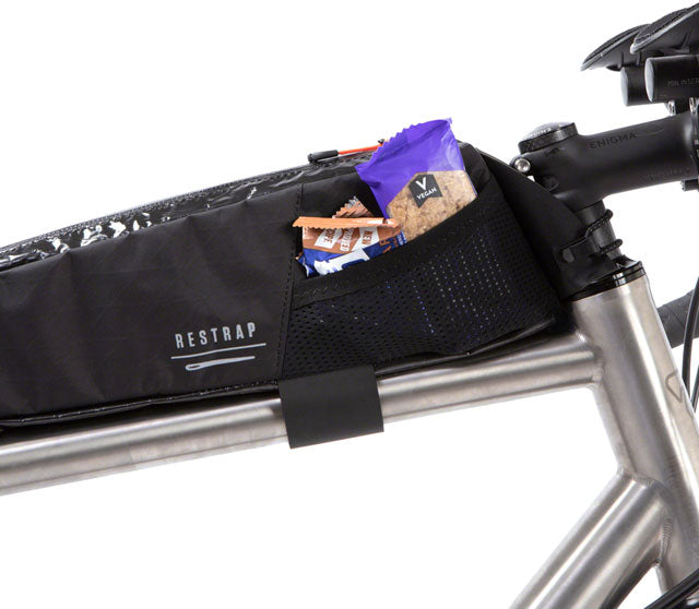 Restrap Race Top Tube Bag - Long, 2L, Black